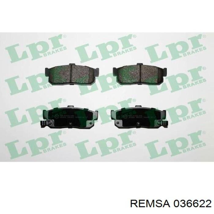 Задні дискові колодки Remsa 036622