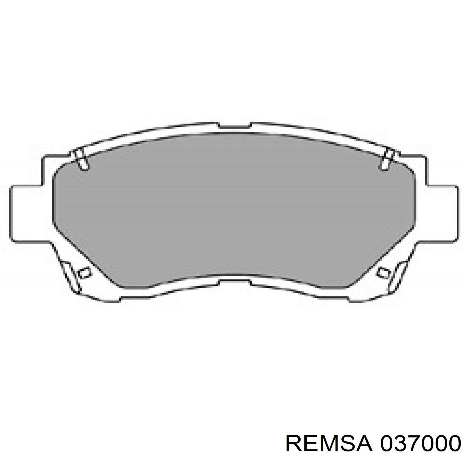 Передні тормозні колодки 037000 Remsa