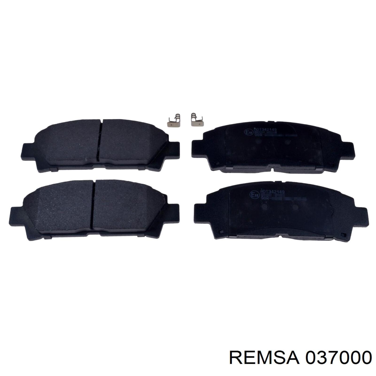 Купити 037000 Remsa Колодки гальмівні передні, дискові