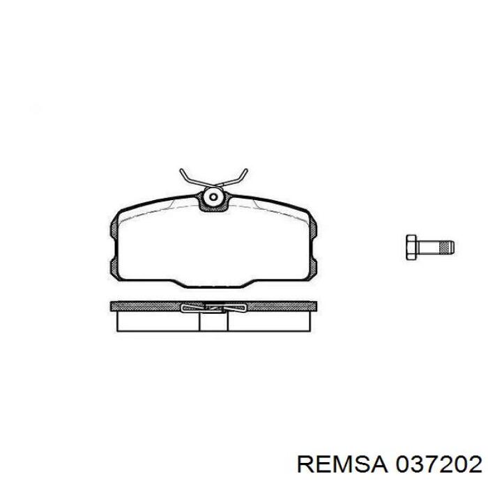 Тормозні колодки Remsa 037202