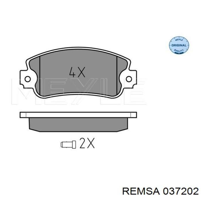 Купити 037202 Remsa Колодки гальмівні передні, дискові