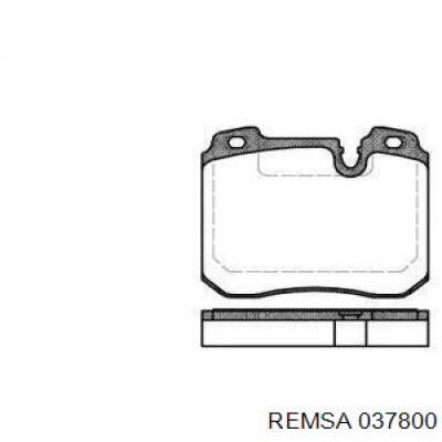 Купити 037800 Remsa Колодки гальмівні передні, дискові
