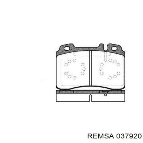 Колодки гальмівні передні, дискові 037920 Remsa