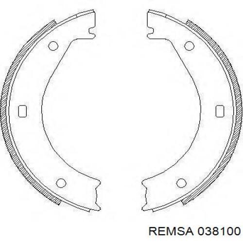 Задні гальмівні колодки Remsa 038100 ціна, від 24.73 USD