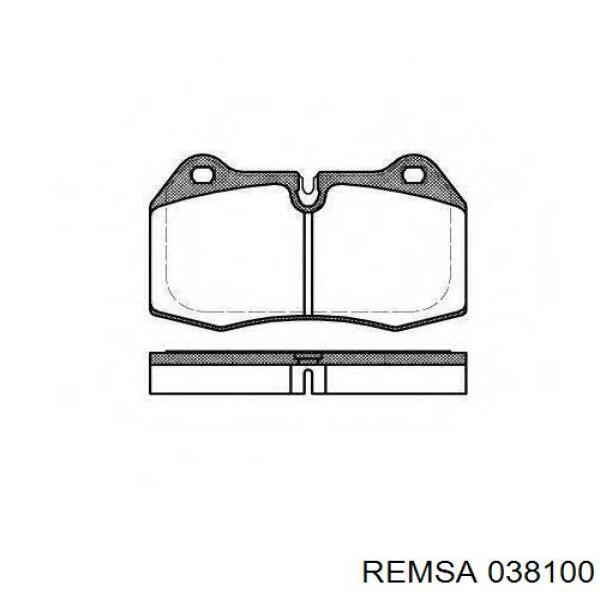 Купити 038100 Remsa Задні колодки