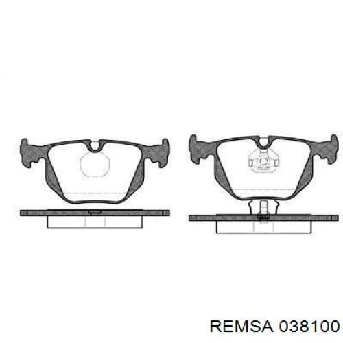 Задні гальмівні колодки Remsa 038100 ціна, від 24.73 USD
