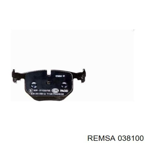Задні гальмівні колодки 038100 Remsa
