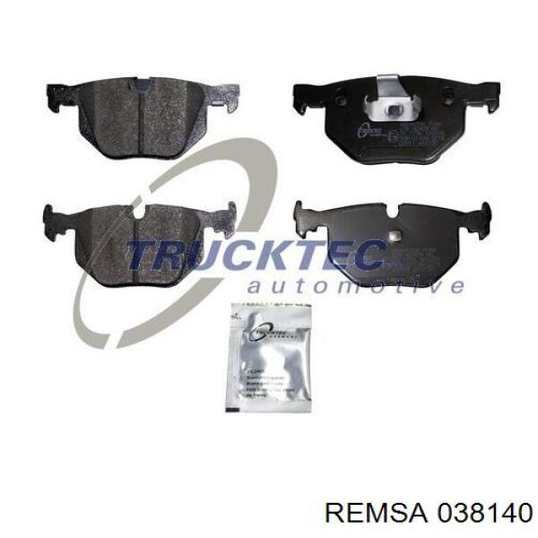 Задні гальмівні колодки Remsa 038140 ціна, від 42.54 USD