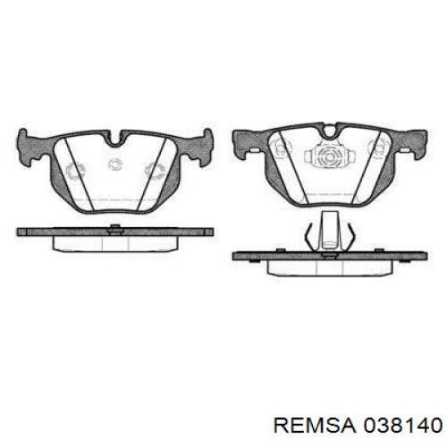 Задні гальмівні колодки Remsa 038140 ціна, від 42.54 USD