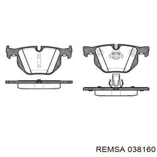 Задні гальмівні колодки Remsa 038160 ціна, від 27.86 USD