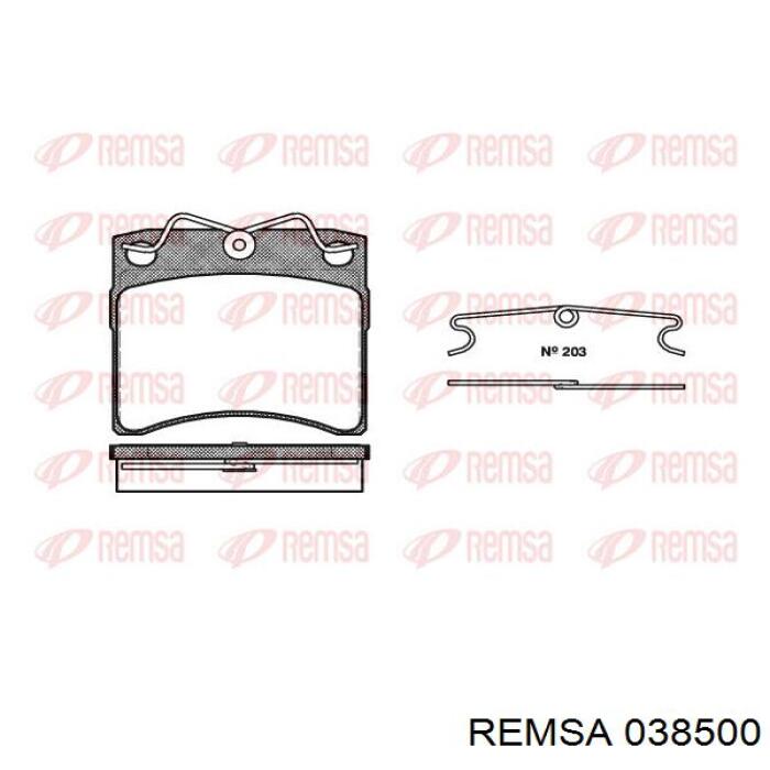 Гальмівні колодки Remsa 038500 ціна, від 22.03 USD