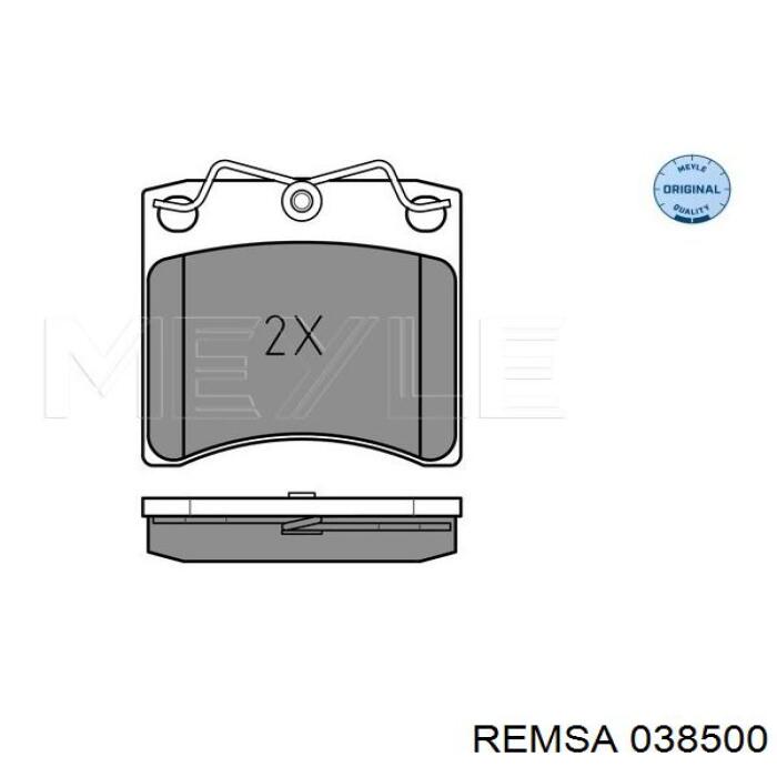 Купити 038500 Remsa Колодки гальмівні передні, дискові