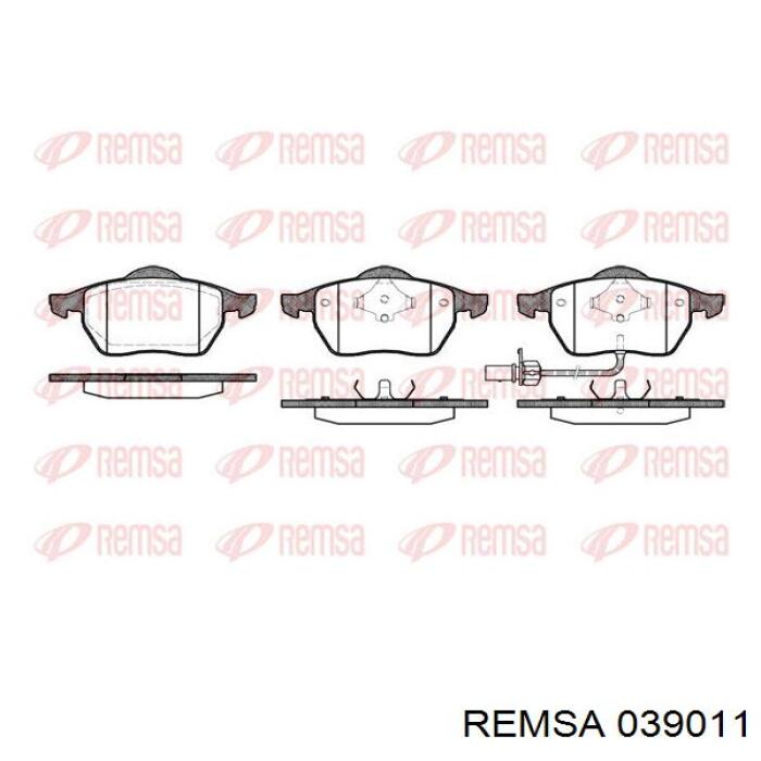 039011 Remsa колодки гальмівні передні, дискові