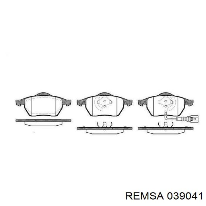 039041 Remsa колодки гальмівні передні, дискові