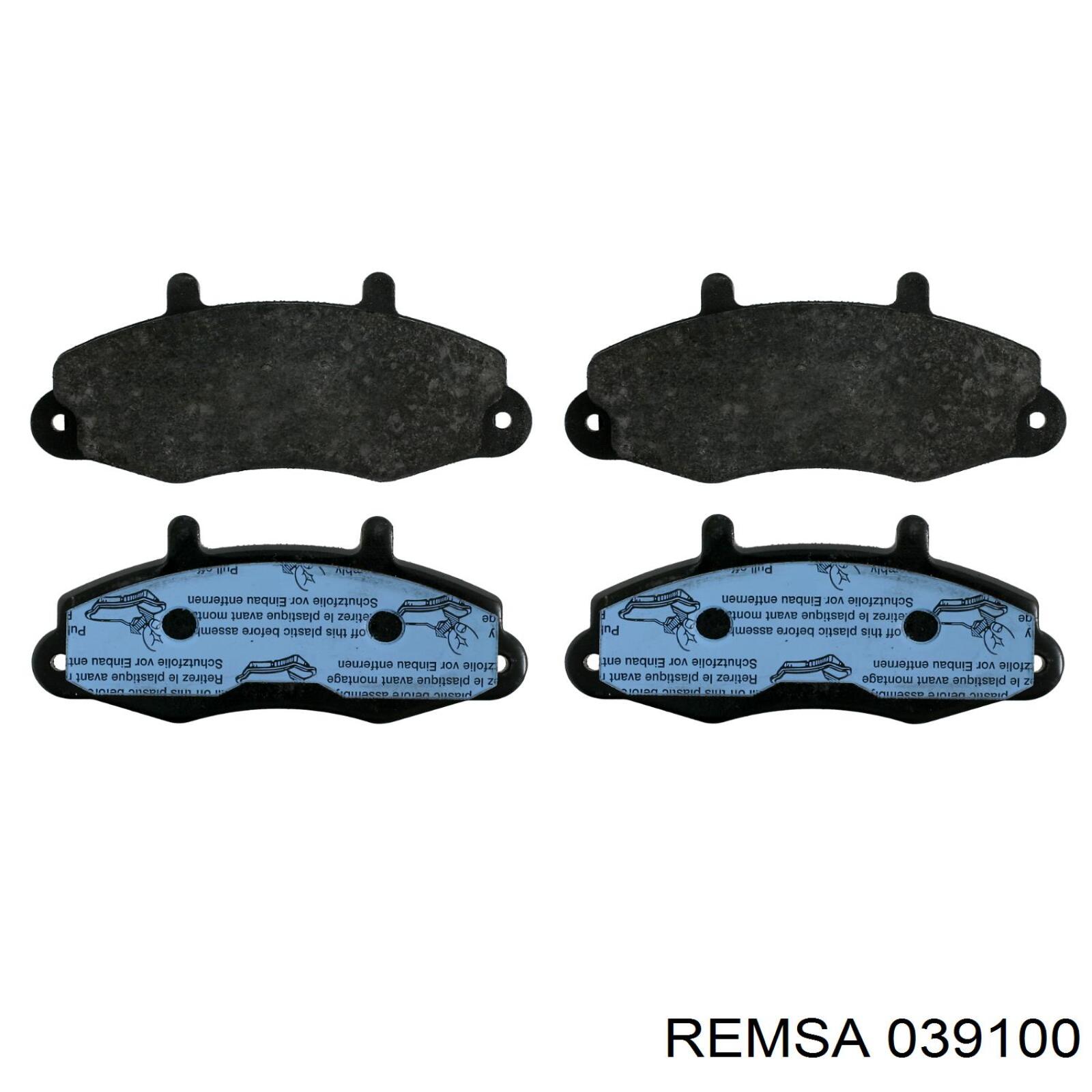 Тормозні колодки Remsa 039100
