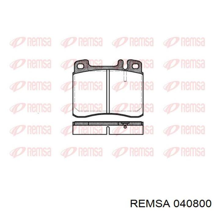 040800 Remsa колодки гальмівні передні, дискові