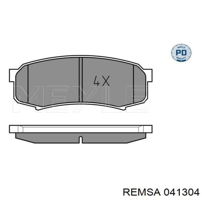 Купити 041304 Remsa Задні колодки