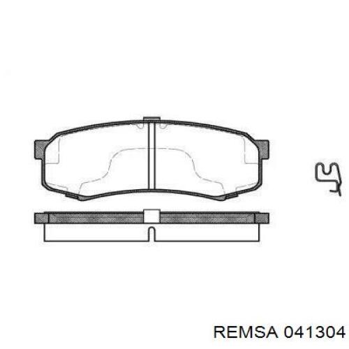 Задні гальмівні колодки Remsa 041304 ціна, від 20.50 USD
