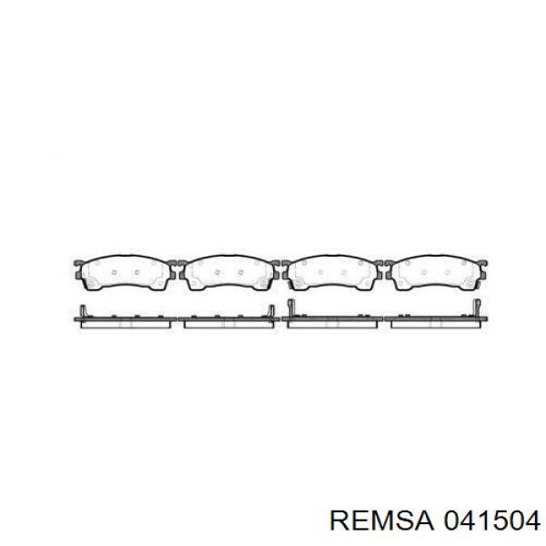 Гальмівні колодки Remsa 041504 ціна, від 23.21 USD