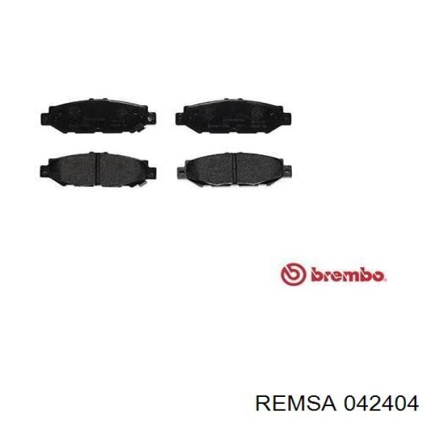 Задні гальмівні колодки Remsa 042404 ціна, від 24.97 USD