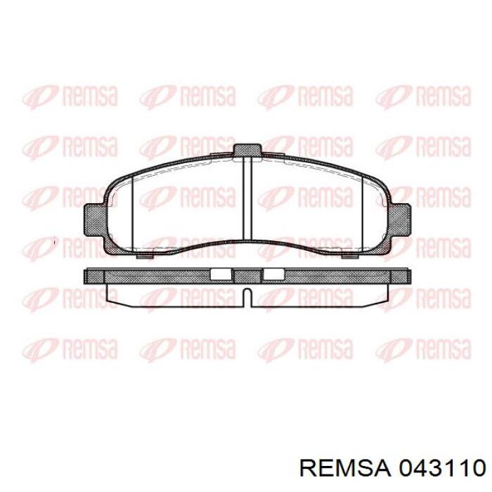 Гальмівні колодки Remsa 043110 ціна, від 17.69 USD