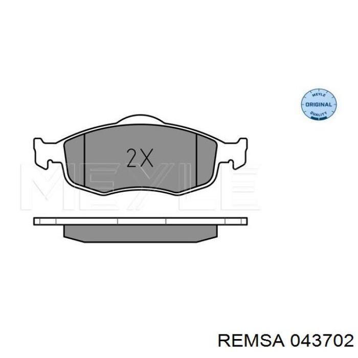 Передні тормозні колодки 043702 Remsa