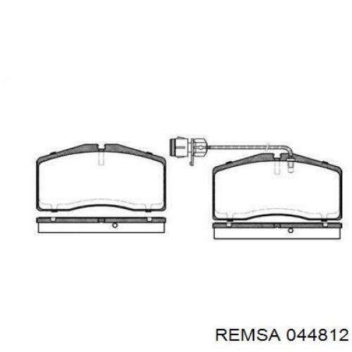 Гальмівні колодки Remsa 044812 ціна, від 37.58 USD