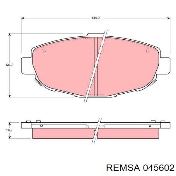 Тормозні колодки Remsa 045602