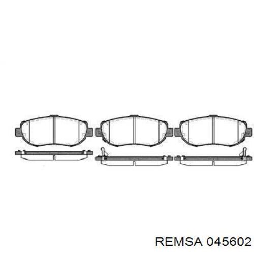 045602 Remsa колодки гальмівні передні, дискові
