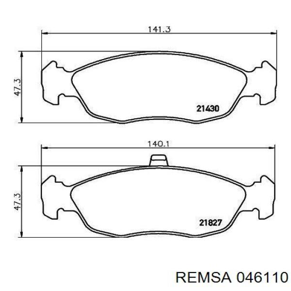 Тормозні колодки Remsa 046110