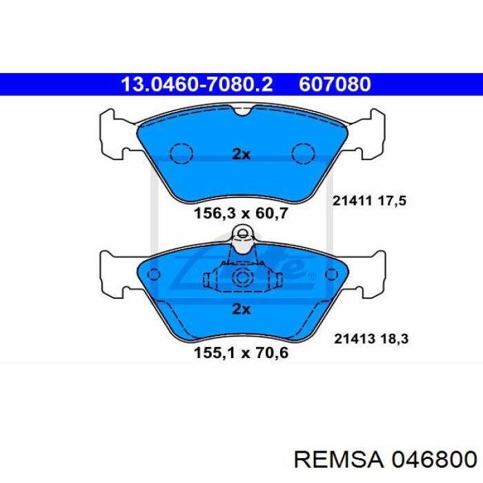Тормозні колодки Remsa 046800