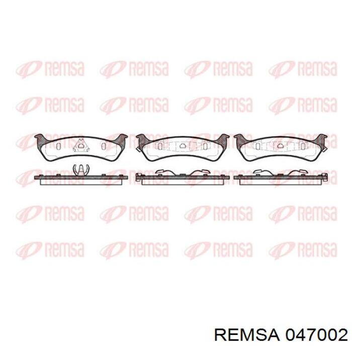 Задні гальмівні колодки Remsa 047002 ціна, від 38.71 USD