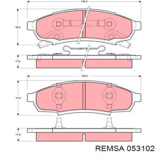Передні тормозні колодки SGD376M Raybestos