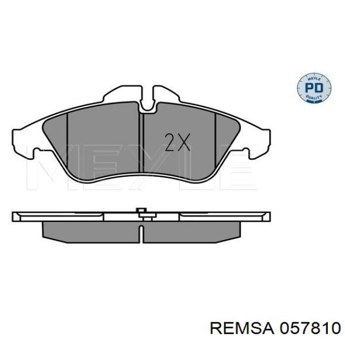 Купити 057810 Remsa Колодки гальмівні передні, дискові