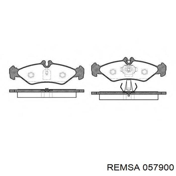 Задні гальмівні колодки Remsa 057900 ціна, від 18.00 USD