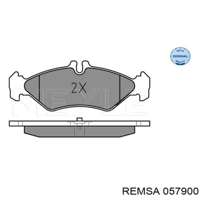 Купити 057900 Remsa Задні колодки