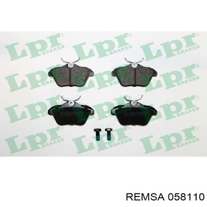 Задні дискові колодки Remsa 058110