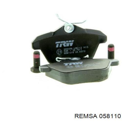 Задні гальмівні колодки Remsa 058110 ціна, від 16.11 USD