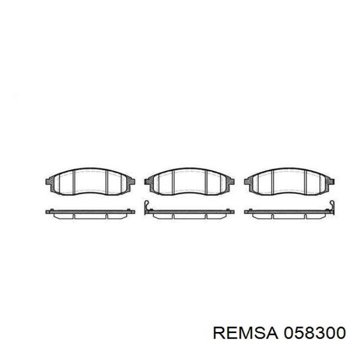 Купити 058300 Remsa Колодки гальмівні передні, дискові