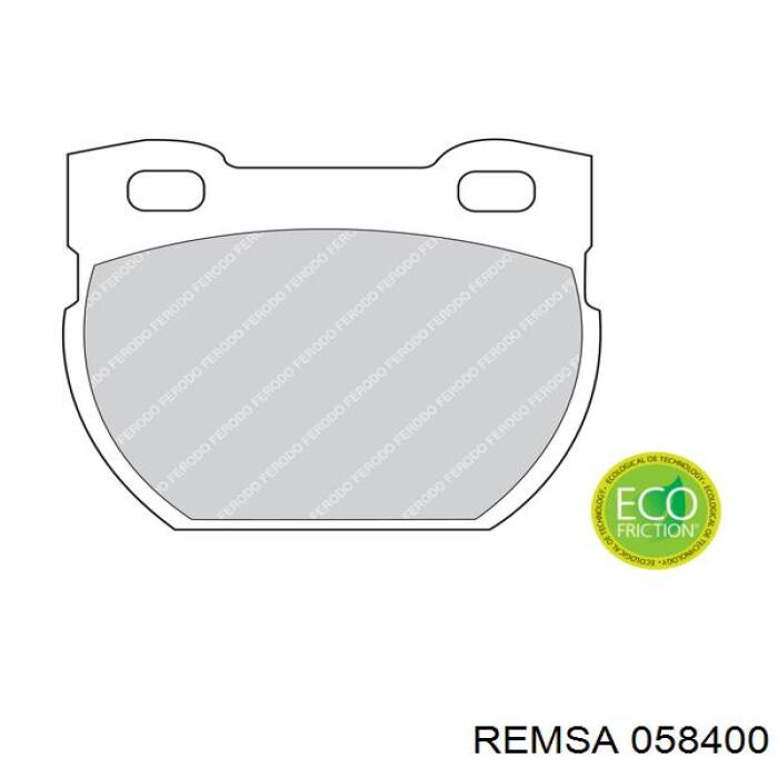 Задні гальмівні колодки Remsa 058400 ціна, від 24.35 USD