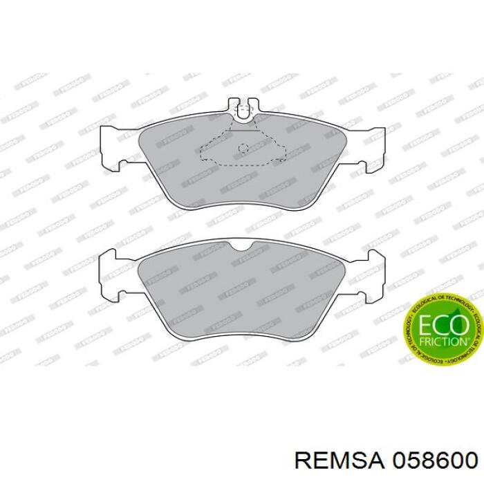 058600 Remsa Передні гальмівні колодки