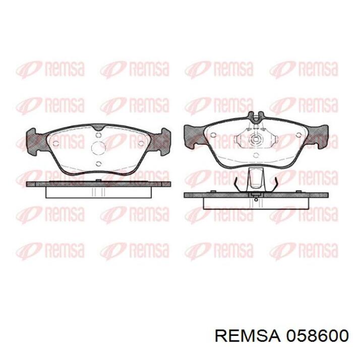 Гальмівні колодки Remsa 058600 ціна, від 22.55 USD