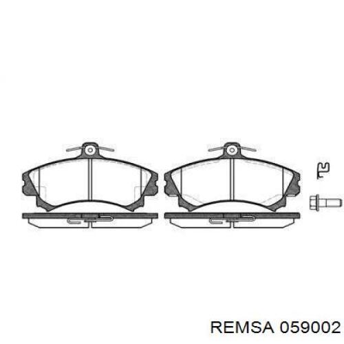 059002 Remsa колодки гальмівні передні, дискові