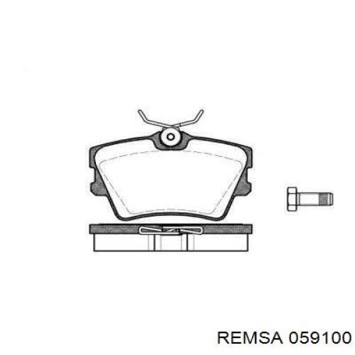 Задні гальмівні колодки Remsa 059100 ціна, від 17.98 USD