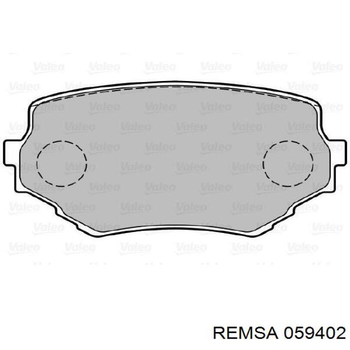 Тормозні колодки Remsa 059402