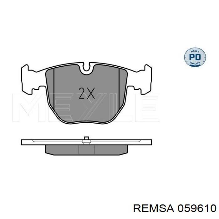 Купити 059610 Remsa Колодки гальмівні передні, дискові