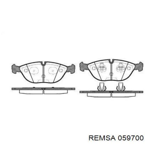 059700 Remsa колодки гальмівні передні, дискові