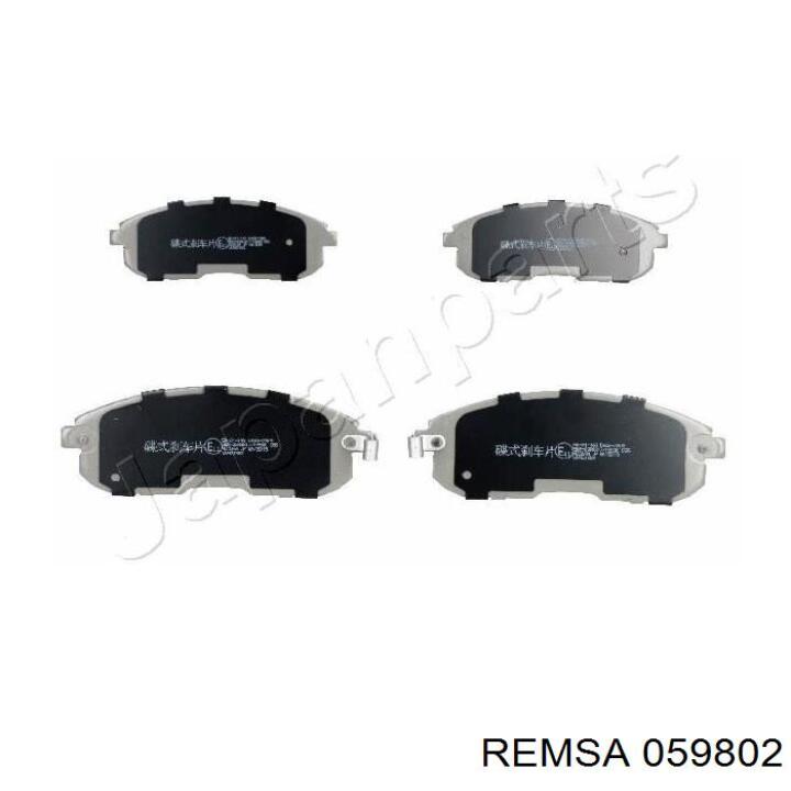 Передні тормозні колодки 059802 Remsa