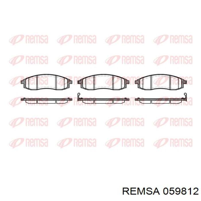 Гальмівні колодки Remsa 059812 ціна, від 30.17 USD