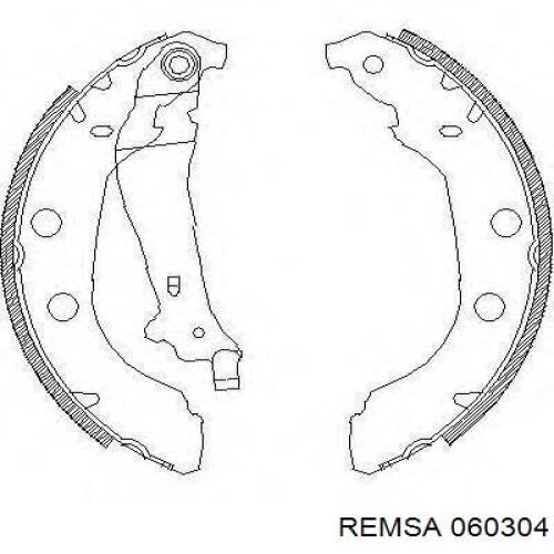 Гальмівні колодки Remsa 060304 ціна, від 21.52 USD